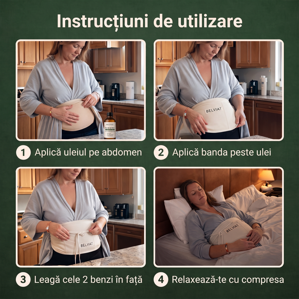 Set Belviat Detox cu Ulei de Ricin